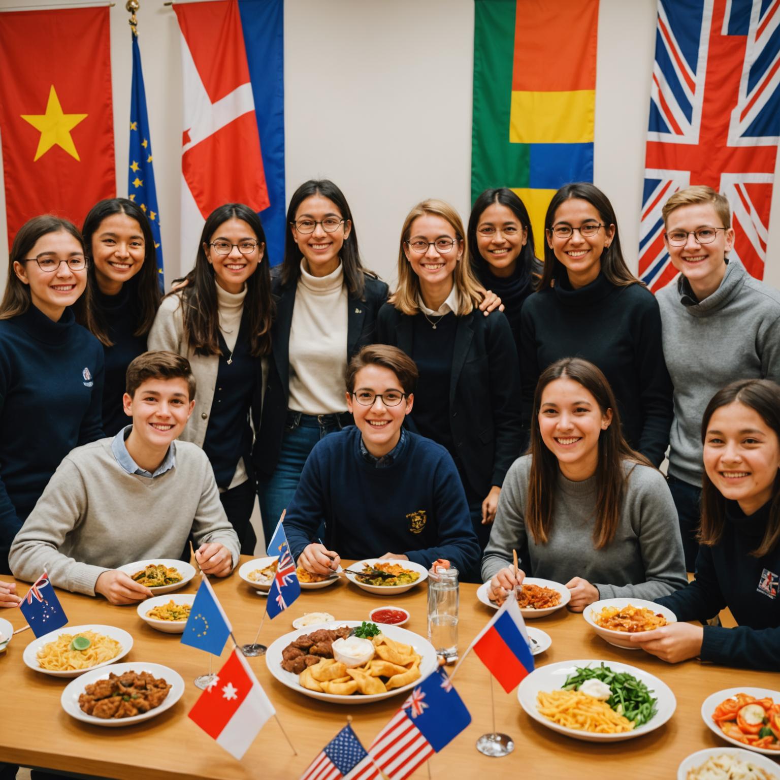 Cultural exchange event at the academy