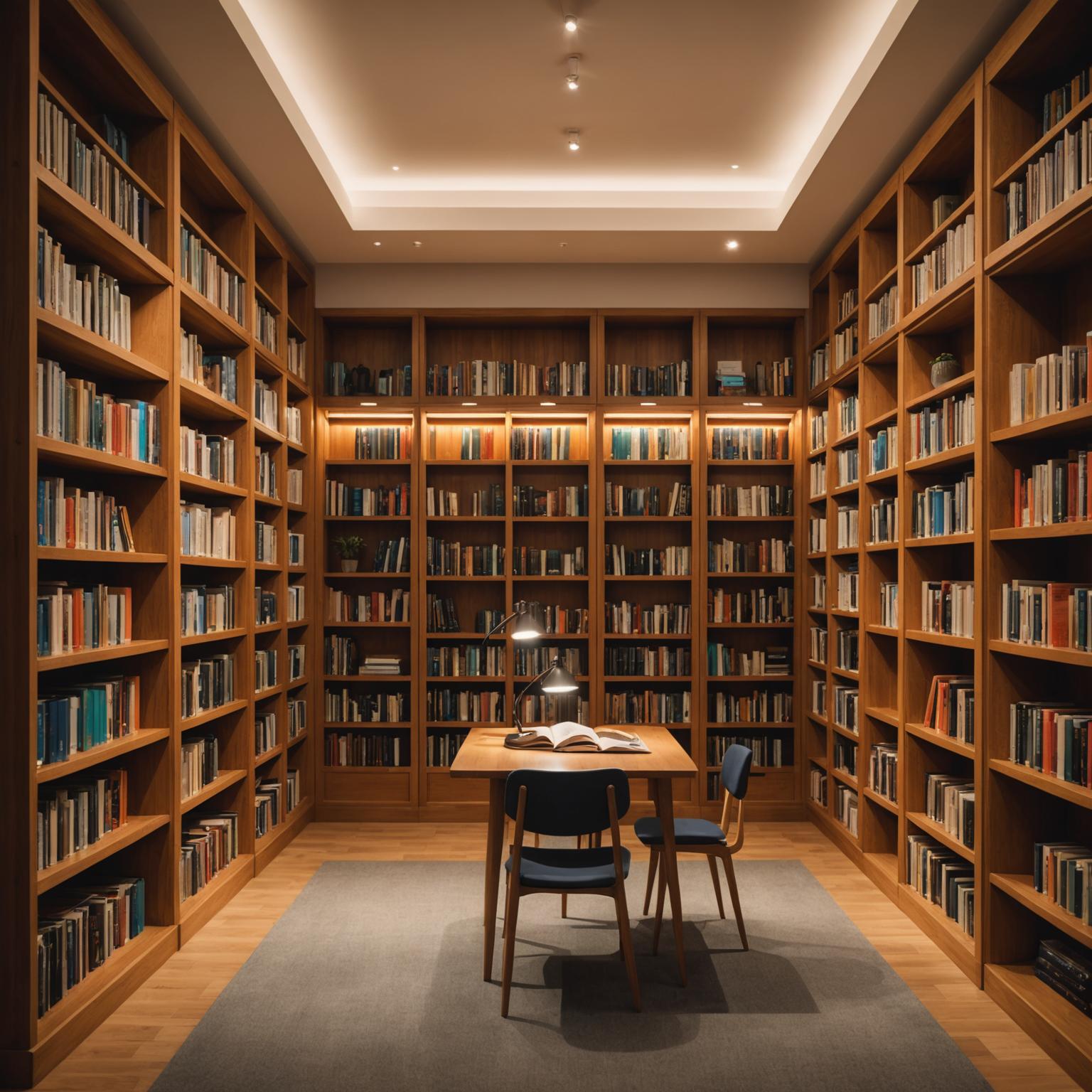 Students studying in the academy library